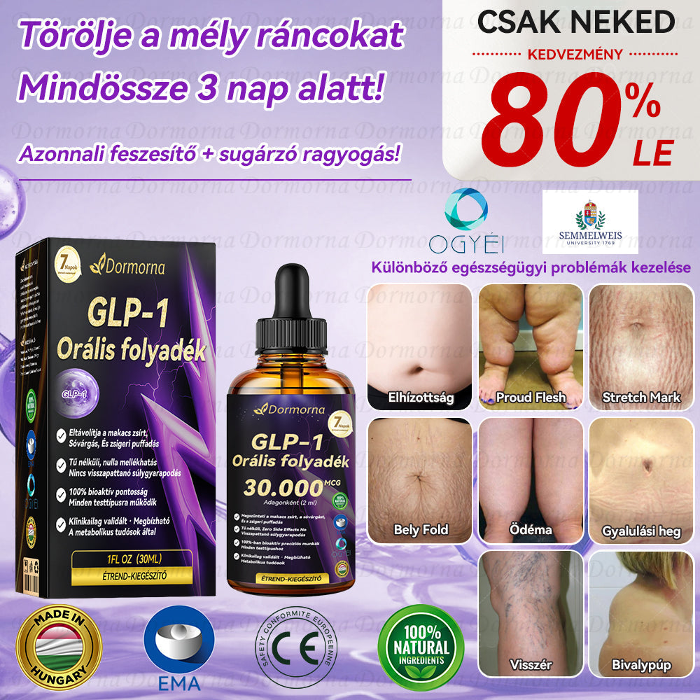 Semmelweis Egyetemi Kórház Ajánlott | Hivatalos áruház | 𝐃𝐨𝐫𝐦𝐨𝐫𝐧𝐚® 🔥 𝐆𝐋𝐏-𝟏 𝐎𝐫á𝐥𝐢𝐬 𝐟𝐨𝐥𝐲𝐚𝐝é𝐤--✅Forradalmi GLP-1 Tudományos Cukor Kontroll és Fogyókúra Programok