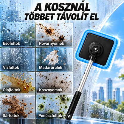 🎉Kétoldalas mágneses autós szélvédőtisztító | Csíkmentes autóüveg-tisztító készlet