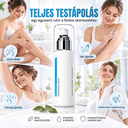 ❄️🍙[1+1 AJÁNDÉK] Hűsítő Szőrtelenítő Krém – Bársonyosan sima bőr borotva és irritáció nélkül ✨