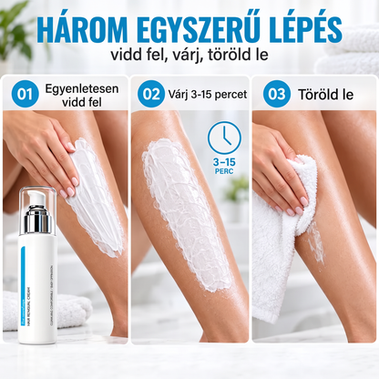 ❄️🍙[1+1 AJÁNDÉK] Hűsítő Szőrtelenítő Krém – Bársonyosan sima bőr borotva és irritáció nélkül ✨