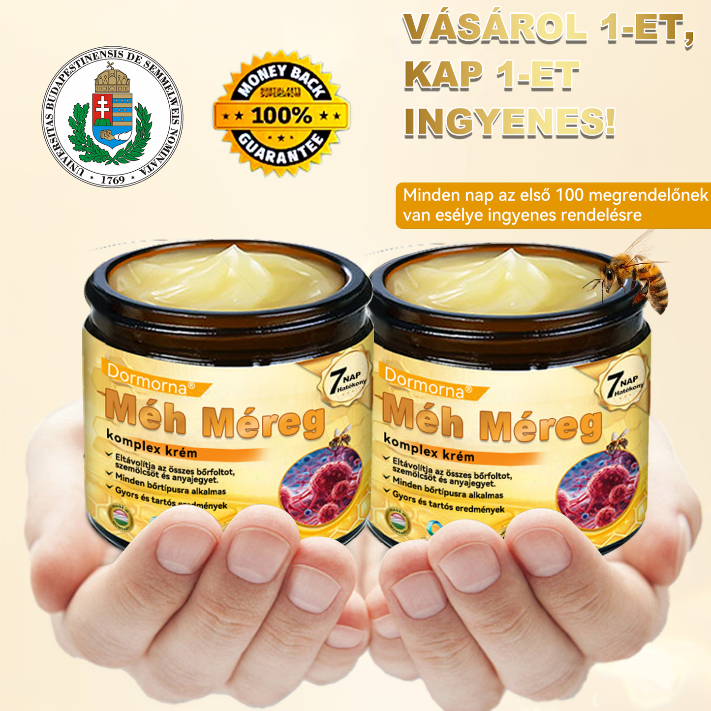Magyarországról készült és szállított ✨𝐃𝐨𝐫𝐦𝐨𝐫𝐧𝐚® 𝐌é𝐡 𝐌é𝐫𝐞𝐠 𝐤𝐨𝐦𝐩𝐥𝐞𝐱 𝐤𝐫é𝐦 🔥 UTOLSÓ NAP 80% KEDVEZMÉNY💎💎