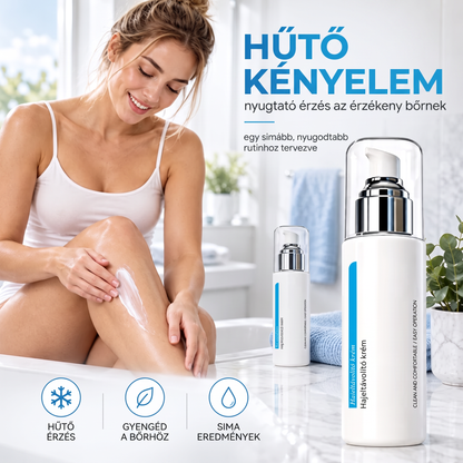 ❄️🍙[1+1 AJÁNDÉK] Hűsítő Szőrtelenítő Krém – Bársonyosan sima bőr borotva és irritáció nélkül ✨