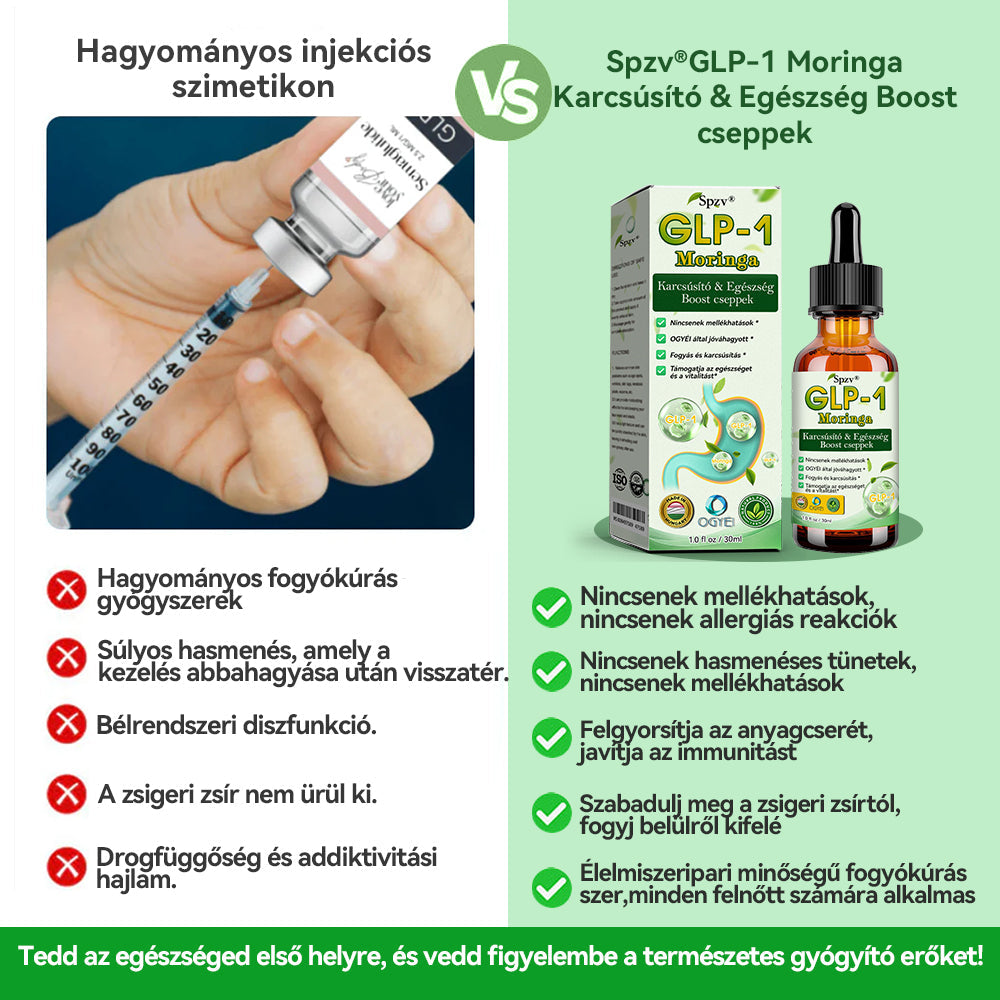 𝐒𝐩𝐳𝐯®𝐆𝐋𝐏-𝟏 𝐌𝐨𝐫𝐢𝐧𝐠𝐚 𝐊𝐚𝐫𝐜𝐬ú𝐬í𝐭ó & 𝐄𝐠é𝐬𝐳𝐬é𝐠 𝐁𝐨𝐨𝐬𝐭 𝐜𝐬𝐞𝐩𝐩𝐞𝐤( 👨‍⚕️Élelmiszeripari minőségű zsírégető – A Magyar Elhízáskutató Társaság által kifejlesztve)
