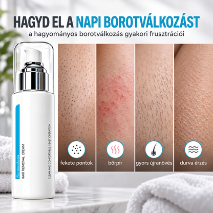 ❄️🍙[1+1 AJÁNDÉK] Hűsítő Szőrtelenítő Krém – Bársonyosan sima bőr borotva és irritáció nélkül ✨