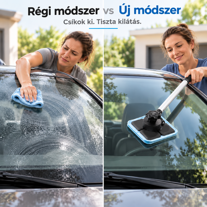 🎉Kétoldalas mágneses autós szélvédőtisztító | Csíkmentes autóüveg-tisztító készlet